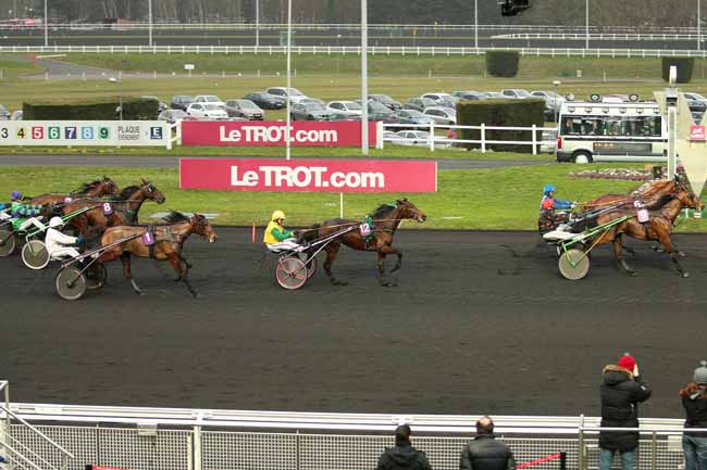 Photo d'arrivée de la course pmu PRIX D'ORTHEZ à PARIS-VINCENNES le Dimanche 21 février 2016