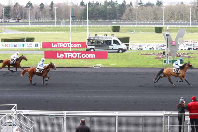 Photo d'arrivée de la course pmu PRIX ALI HAWAS à PARIS-VINCENNES le Jeudi 3 mars 2016