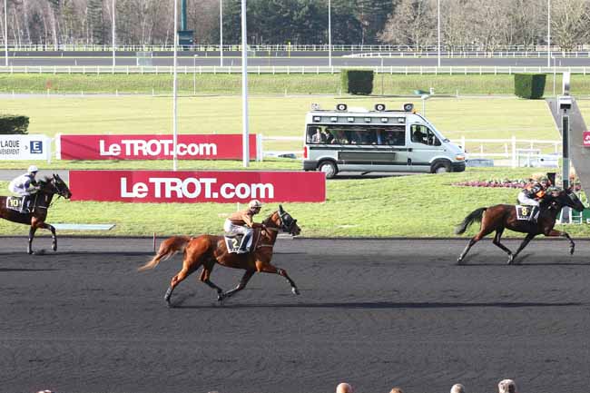 Photo d'arrivée de la course pmu PRIX DE MARMANDE à PARIS-VINCENNES le Jeudi 3 mars 2016