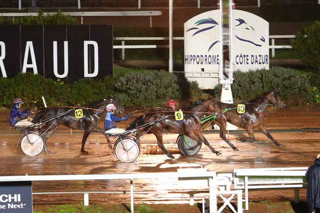 Photo d'arrivée de la course pmu PRIX DE KIRUNA à CAGNES-SUR-MER le Vendredi 4 mars 2016