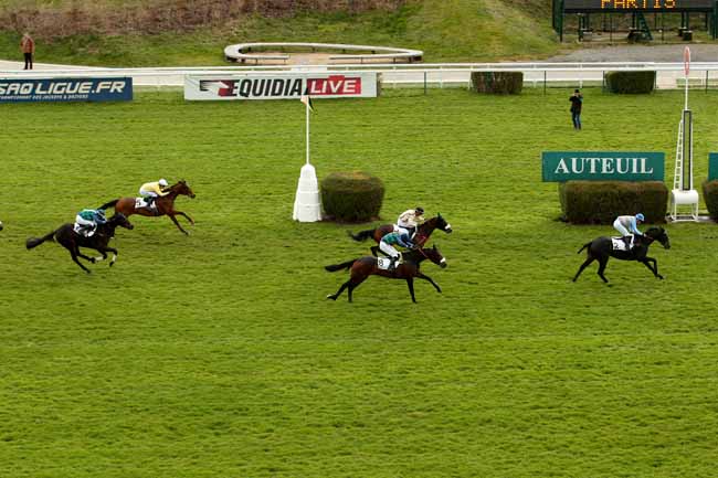 Photo d'arrivée de la course pmu PRIX AGITATO à AUTEUIL le Dimanche 6 mars 2016