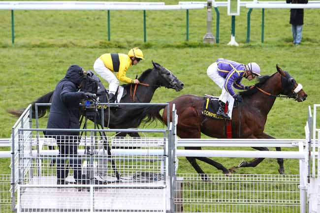 Photo d'arrivée de la course pmu PRIX DE BONNEUIL-EN-VALOIS à COMPIEGNE le Mercredi 9 mars 2016