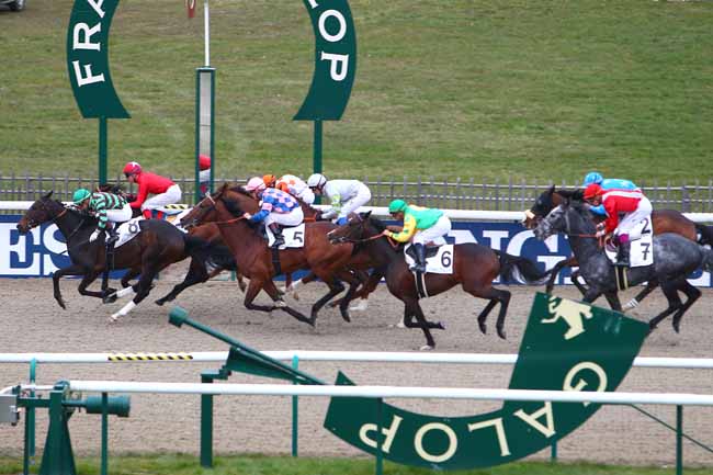 Photo d'arrivée de la course pmu PRIX DU BOIS DE LA TUILERIE à CHANTILLY le Jeudi 10 mars 2016