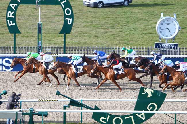 Photo d'arrivée de la course pmu PRIX BUCKSKIN à CHANTILLY le Mardi 22 mars 2016
