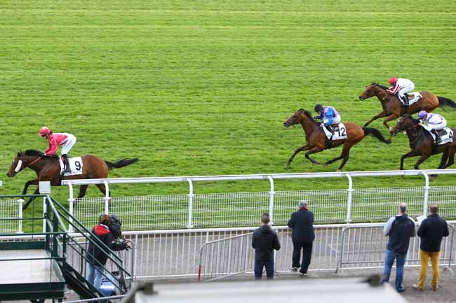 Photo d'arrivée de la course pmu PRIX ROLLEBOISE à MAISONS-LAFFITTE le Mercredi 13 avril 2016