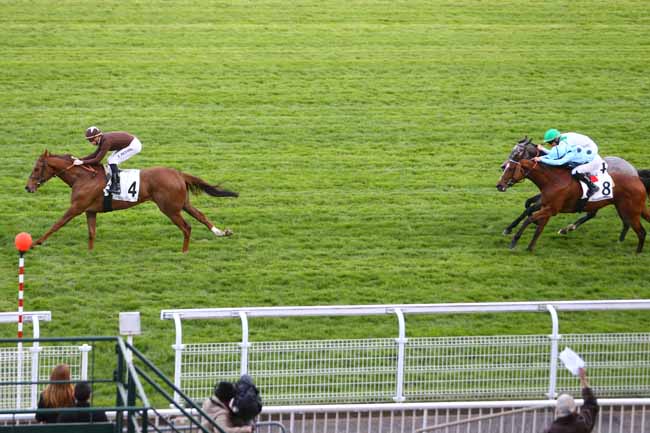 Photo d'arrivée de la course pmu PRIX DE MAREIL-MARLY à MAISONS-LAFFITTE le Mercredi 13 avril 2016