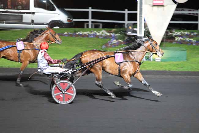 Photo d'arrivée de la course pmu PRIX PROSERPINA à PARIS-VINCENNES le Vendredi 15 avril 2016