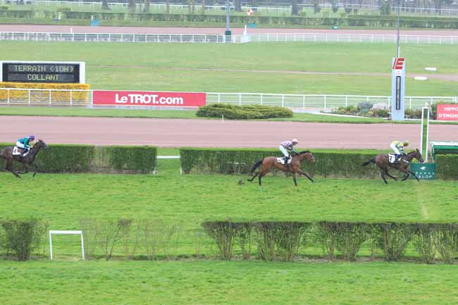 Photo d'arrivée de la course pmu PRIX LA BATE à ENGHIEN le Vendredi 15 avril 2016