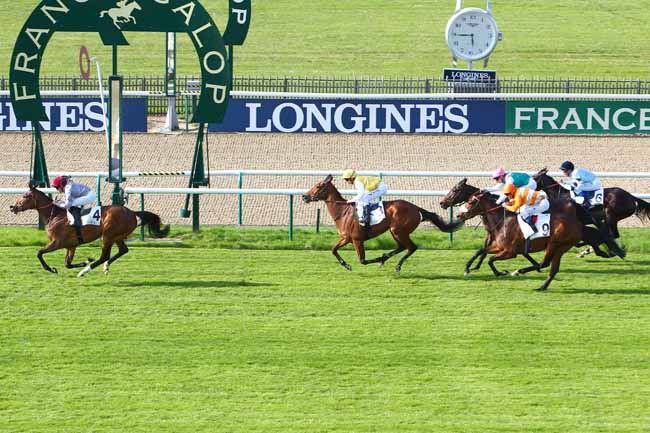 Photo d'arrivée de la course pmu PRIX DE LA GROTTE à CHANTILLY le Mercredi 20 avril 2016