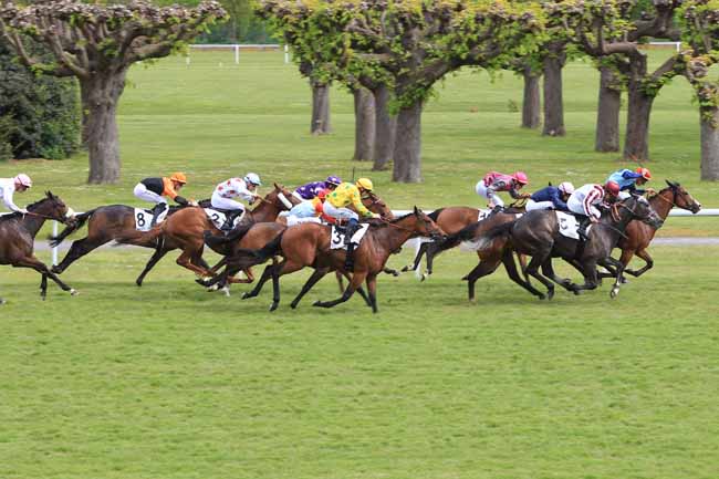 Photo d'arrivée de la course pmu PRIX DE CONFLANS-SAINTE-HONORINE à MAISONS-LAFFITTE le Lundi 2 mai 2016