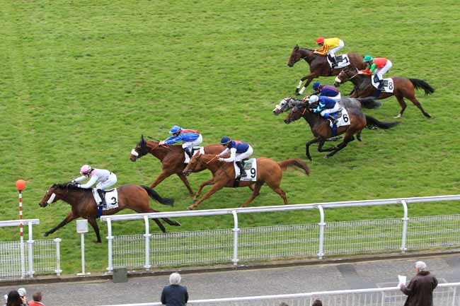 Photo d'arrivée de la course pmu PRIX DE BASSE-NORMANDIE à MAISONS-LAFFITTE le Lundi 2 mai 2016