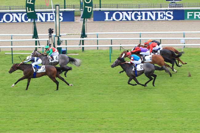 Photo d'arrivée de la course pmu PRIX DU PONT-NEUF à CHANTILLY le Lundi 9 mai 2016