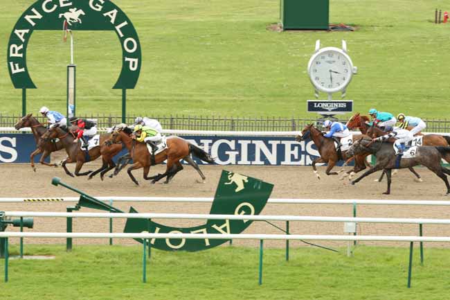 Photo d'arrivée de la course pmu PRIX DES CHATAIGNIERS à CHANTILLY le Mardi 10 mai 2016