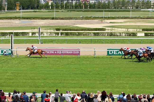 Photo d'arrivée de la course pmu PRIX HOCQUART à DEAUVILLE le Dimanche 15 mai 2016