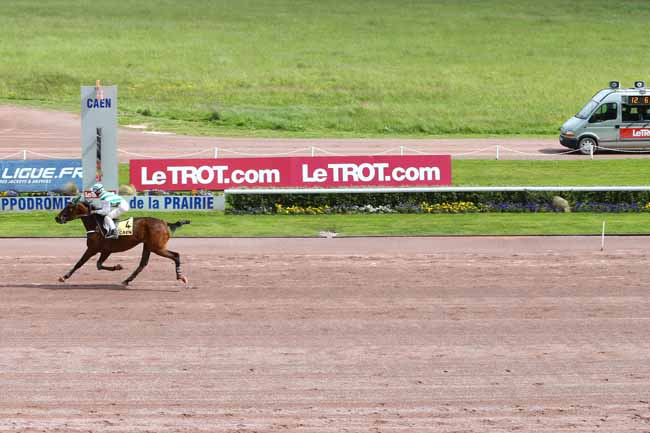Photo d'arrivée de la course pmu PRIX HENRI BALLIERE à CAEN le Mercredi 18 mai 2016