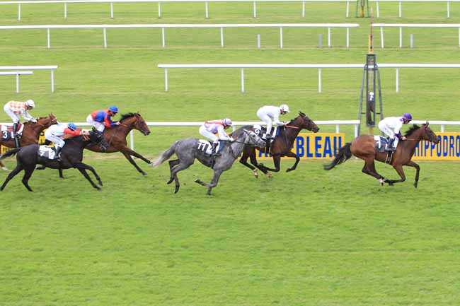 Photo d'arrivée de la course pmu PRIX DE LA FORET DE BIERE à FONTAINEBLEAU le Jeudi 19 mai 2016