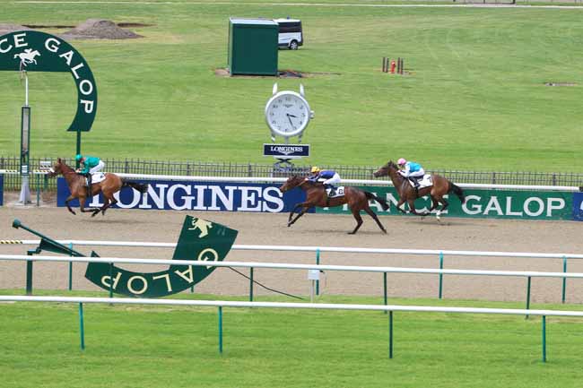 Photo d'arrivée de la course pmu PRIX DES COULEES à CHANTILLY le Vendredi 20 mai 2016