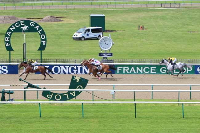 Photo d'arrivée de la course pmu PRIX DU VIEUX CHEMIN DE CREIL à CHANTILLY le Vendredi 20 mai 2016