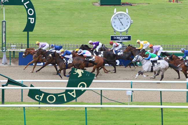 Photo d'arrivée de la course pmu PRIX DU CHEMIN DES POISSONNIERS à CHANTILLY le Vendredi 20 mai 2016