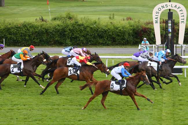 Photo d'arrivée de la course pmu PRIX DE BEAUBOURG à MAISONS-LAFFITTE le Mercredi 25 mai 2016