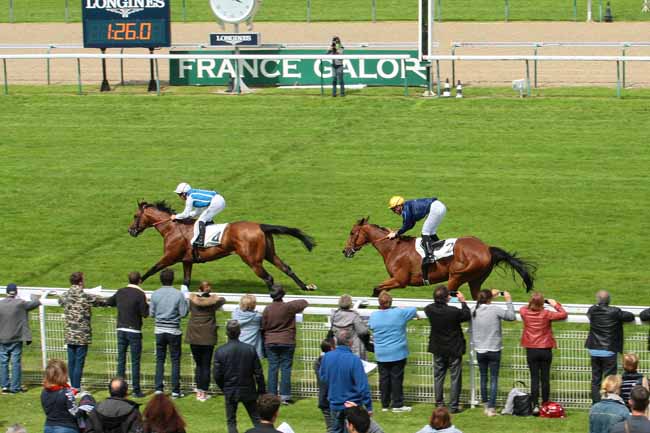Photo d'arrivée de la course pmu PRIX DU PALAIS-ROYAL à DEAUVILLE le Samedi 4 juin 2016