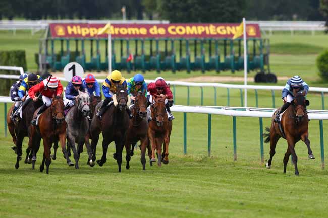 Photo d'arrivée de la course pmu PRIX DE CHAMPIGNOL à COMPIEGNE le Vendredi 10 juin 2016
