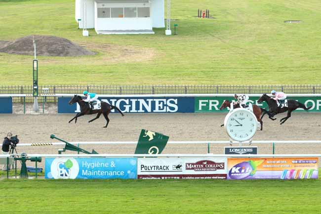 Photo d'arrivée de la course pmu PRIX DU GRAND MARISY à CHANTILLY le Samedi 11 juin 2016