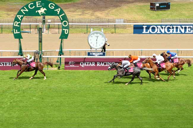 Photo d'arrivée de la course pmu QATAR COUPE DE FRANCE DES CHEVAUX ARABES à CHANTILLY le Mercredi 22 juin 2016