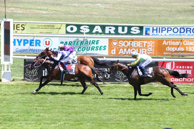 Photo d'arrivée de la course pmu PRIX DE LA BASE AERIENNE 120 DE CAZAUX à LA TESTE DE BUCH le Jeudi 23 juin 2016