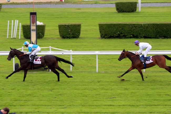 Photo d'arrivée de la course pmu PRIX LIANGA à CLAIREFONTAINE le Vendredi 1 juillet 2016