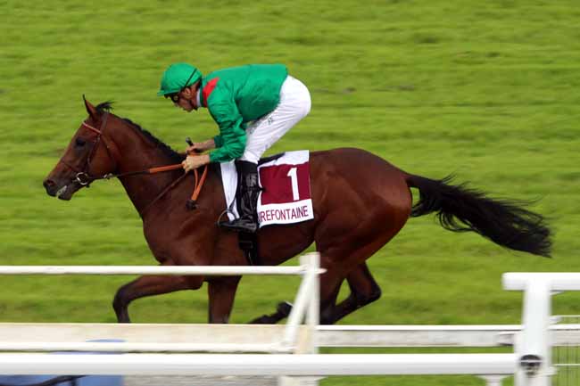 Photo d'arrivée de la course pmu PRIX DES POIRIERS à CLAIREFONTAINE le Vendredi 1 juillet 2016
