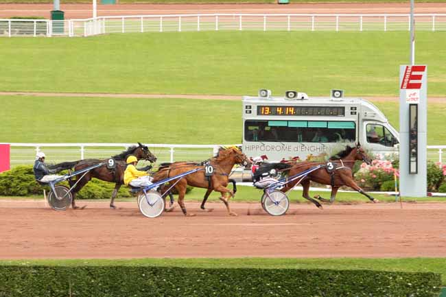 Photo d'arrivée de la course pmu PRIX DE LA PORTE SAINT-MARTIN à ENGHIEN le Samedi 2 juillet 2016