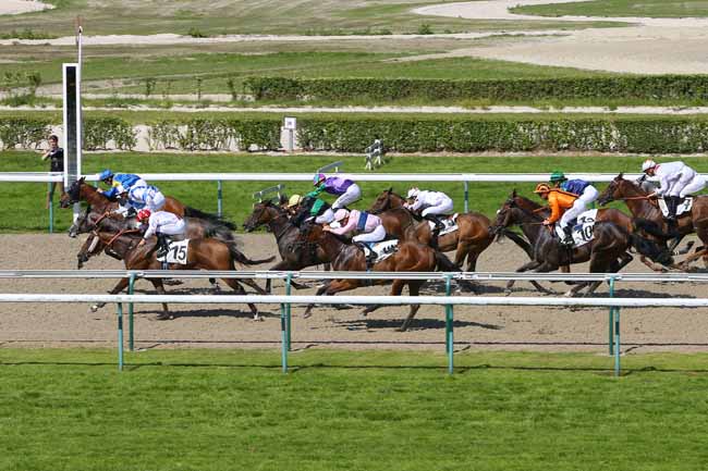 Photo d'arrivée de la course pmu PRIX DE L'ITON à DEAUVILLE le Vendredi 8 juillet 2016
