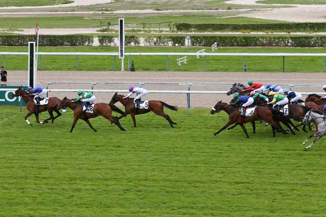 Photo d'arrivée de la course pmu PRIX DES PLAINES DU ROUMOIS à DEAUVILLE le Vendredi 8 juillet 2016
