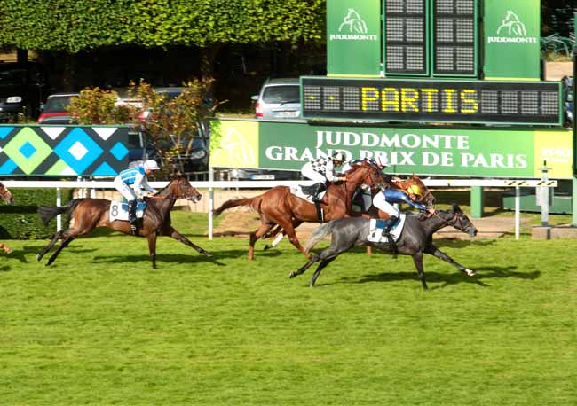 Photo d'arrivée de la course pmu PRIX DE THIBERVILLE à SAINT-CLOUD le Jeudi 14 juillet 2016