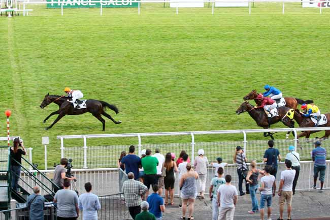 Photo d'arrivée de la course pmu PRIX MESSIDOR à MAISONS-LAFFITTE le Dimanche 17 juillet 2016