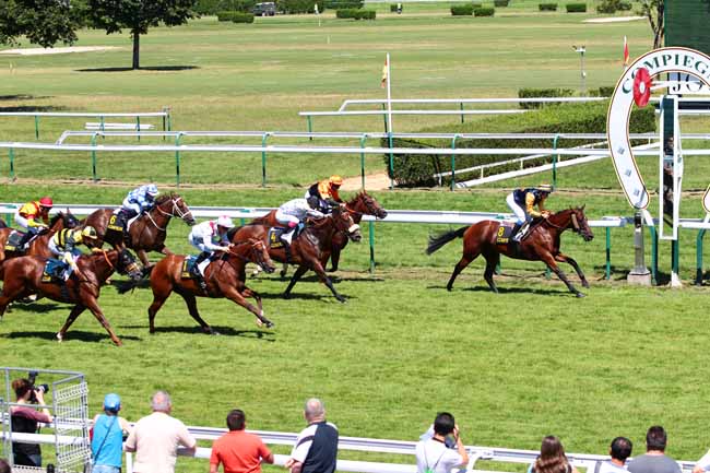 Photo d'arrivée de la course pmu PRIX DES TAMBOURAINES à COMPIEGNE le Mardi 19 juillet 2016