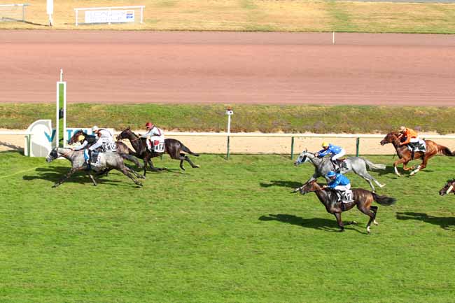 Photo d'arrivée de la course pmu PRIX MAISONS ET JARDINS à VICHY le Lundi 25 juillet 2016