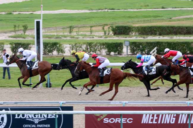 Photo d'arrivée de la course pmu CHAMPIONNAT DU MONDE LONGINES FEGENTRI - PRIX ROYAL BARRIERE à DEAUVILLE le Samedi 30 juillet 2016