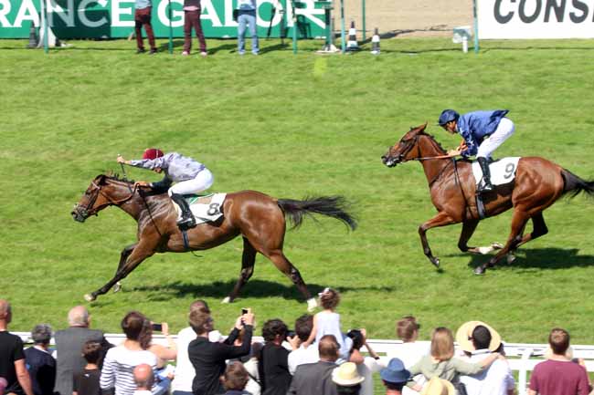 Photo d'arrivée de la course pmu PRIX ROTHSCHILD à DEAUVILLE le Dimanche 31 juillet 2016