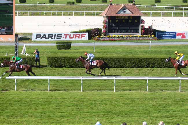 Photo d'arrivée de la course pmu PRIX LE BARON DUTACQ / ASSOCIATION LES PP à CLAIREFONTAINE le Samedi 6 août 2016