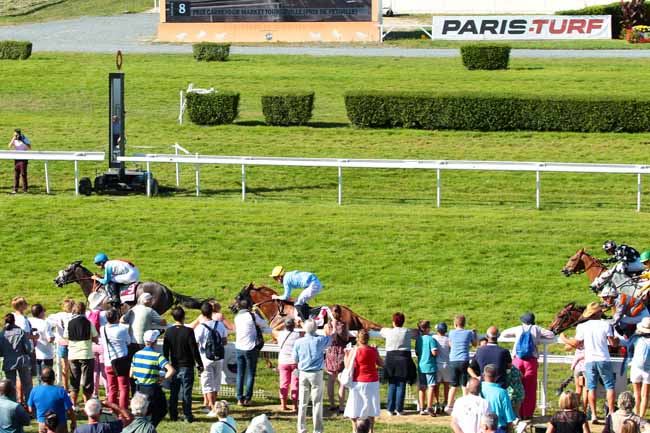 Photo d'arrivée de la course pmu PRIX DE PETIVILLE à CLAIREFONTAINE le Vendredi 12 août 2016