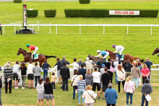 Photo d'arrivée de la course pmu PRIX D'AUBERVILLE - ETALON LE HAVRE à CLAIREFONTAINE le Vendredi 19 août 2016