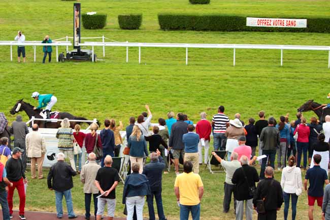 Photo d'arrivée de la course pmu PRIX DES MARGUERITES à CLAIREFONTAINE le Vendredi 19 août 2016