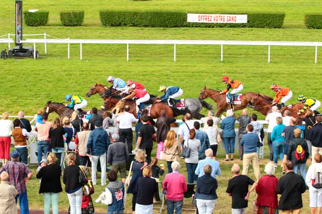Photo d'arrivée de la course pmu PRIX DU CHEMIN DU MARAIS à CLAIREFONTAINE le Vendredi 19 août 2016