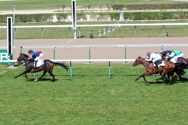 Photo d'arrivée de la course pmu CRITERIUM DU FONDS EUROPEEN DE L'ELEVAGE à DEAUVILLE le Samedi 20 août 2016