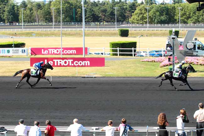 Photo d'arrivée de la course pmu PRIX PIERRE GAMARE à PARIS-VINCENNES le Mercredi 24 août 2016