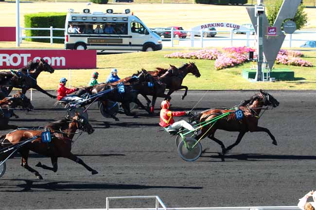 Photo d'arrivée de la course pmu PRIX DU PERIGORD à PARIS-VINCENNES le Mercredi 24 août 2016