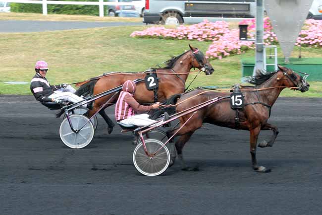 Photo d'arrivée de la course pmu PRIX DE SAINT-GALMIER à PARIS-VINCENNES le Mercredi 31 août 2016