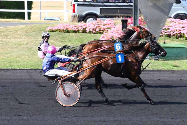 Photo d'arrivée de la course pmu PRIX DE CORBEIL à PARIS-VINCENNES le Jeudi 1 septembre 2016